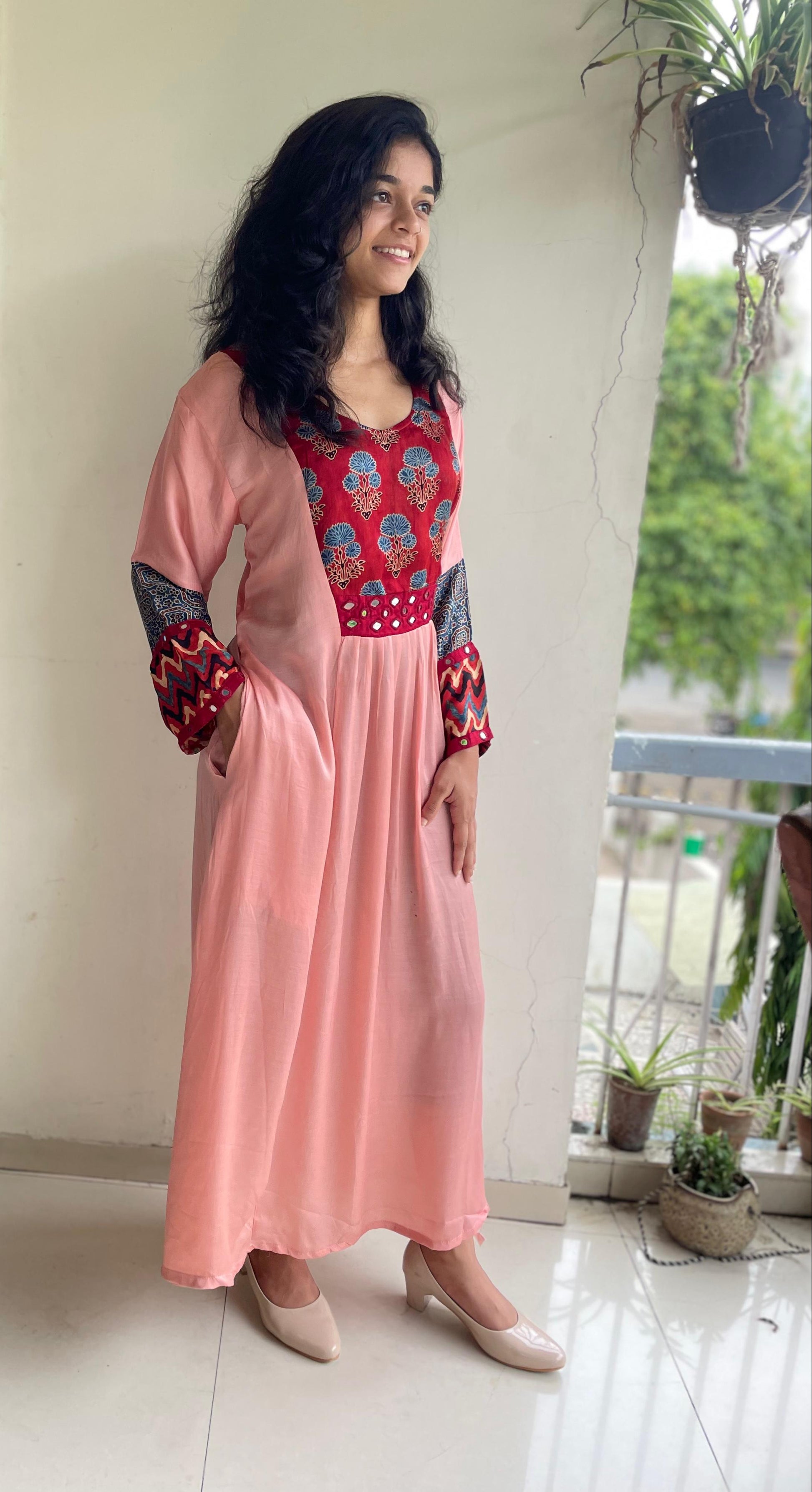 Mudal silk dress