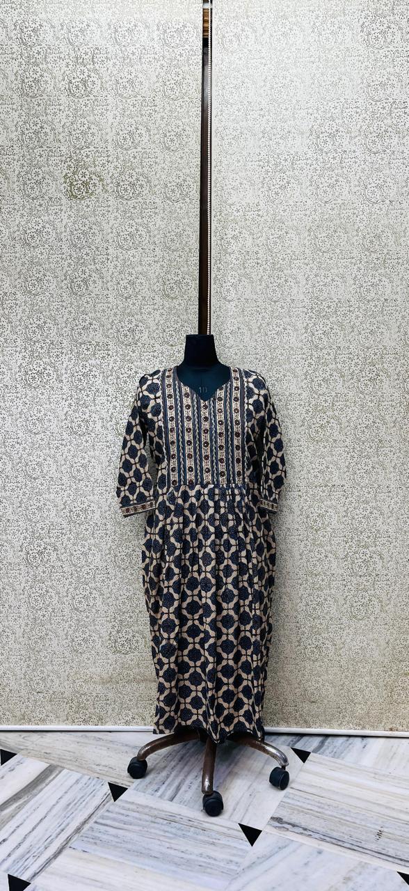 Ajrakh Cotton Dress