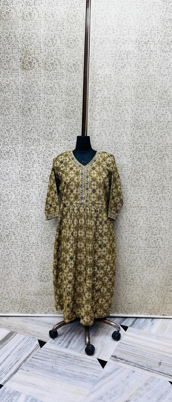 Ajrakh Cotton Dress