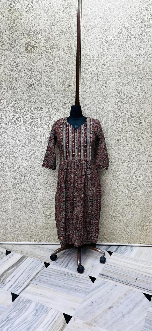 Ajrakh Cotton Dress