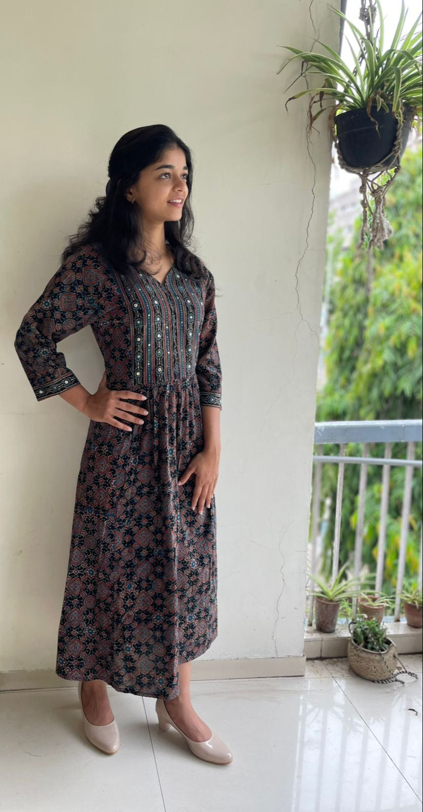 Ajrakh Cotton Dress