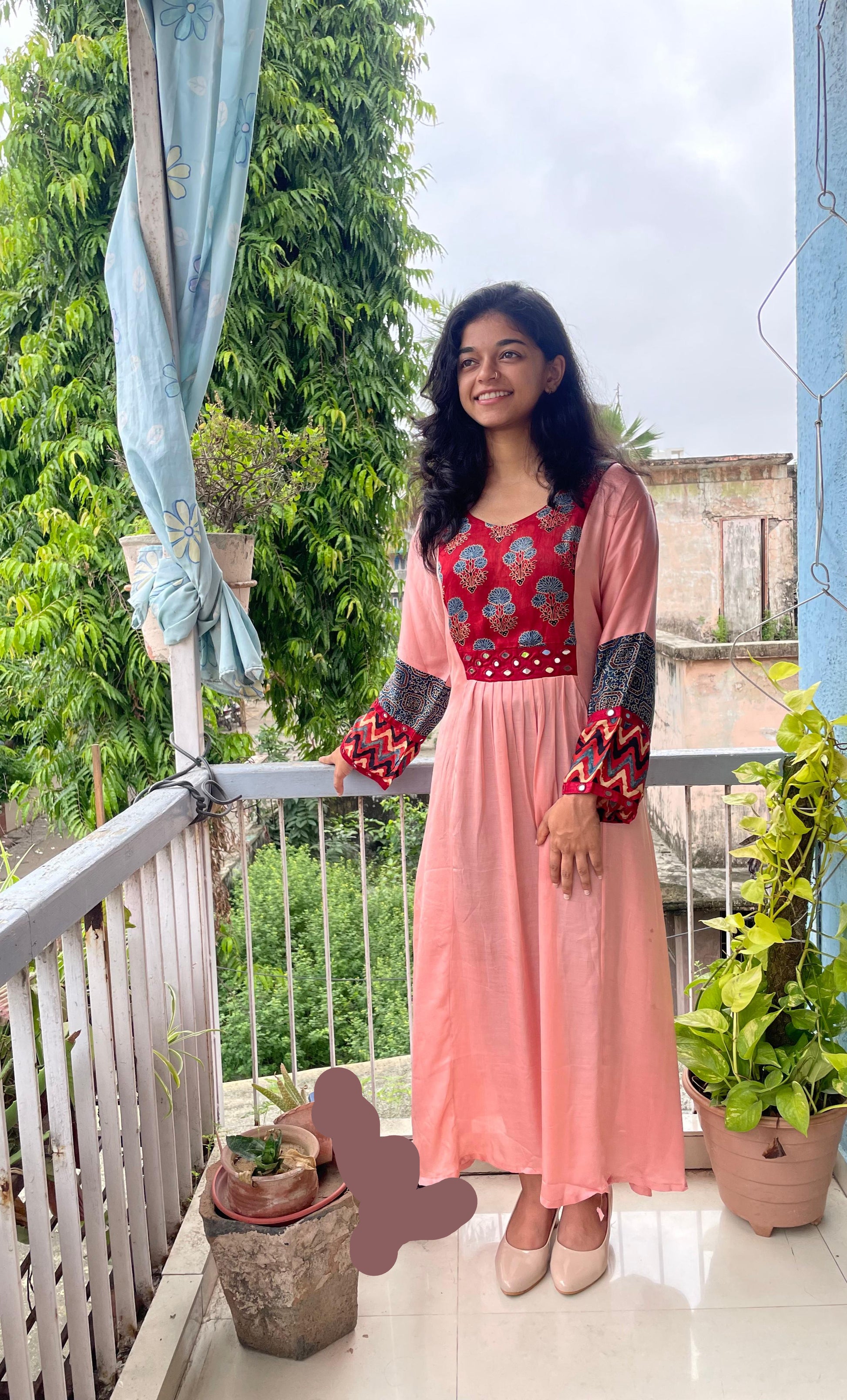 Mudal silk dress