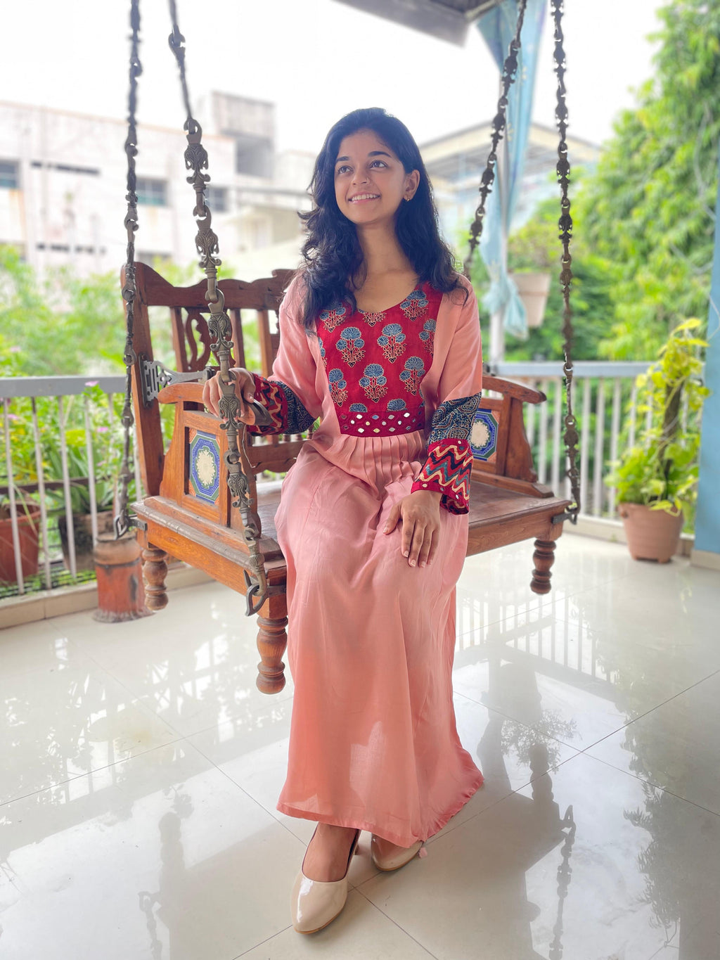 Mudal silk dress