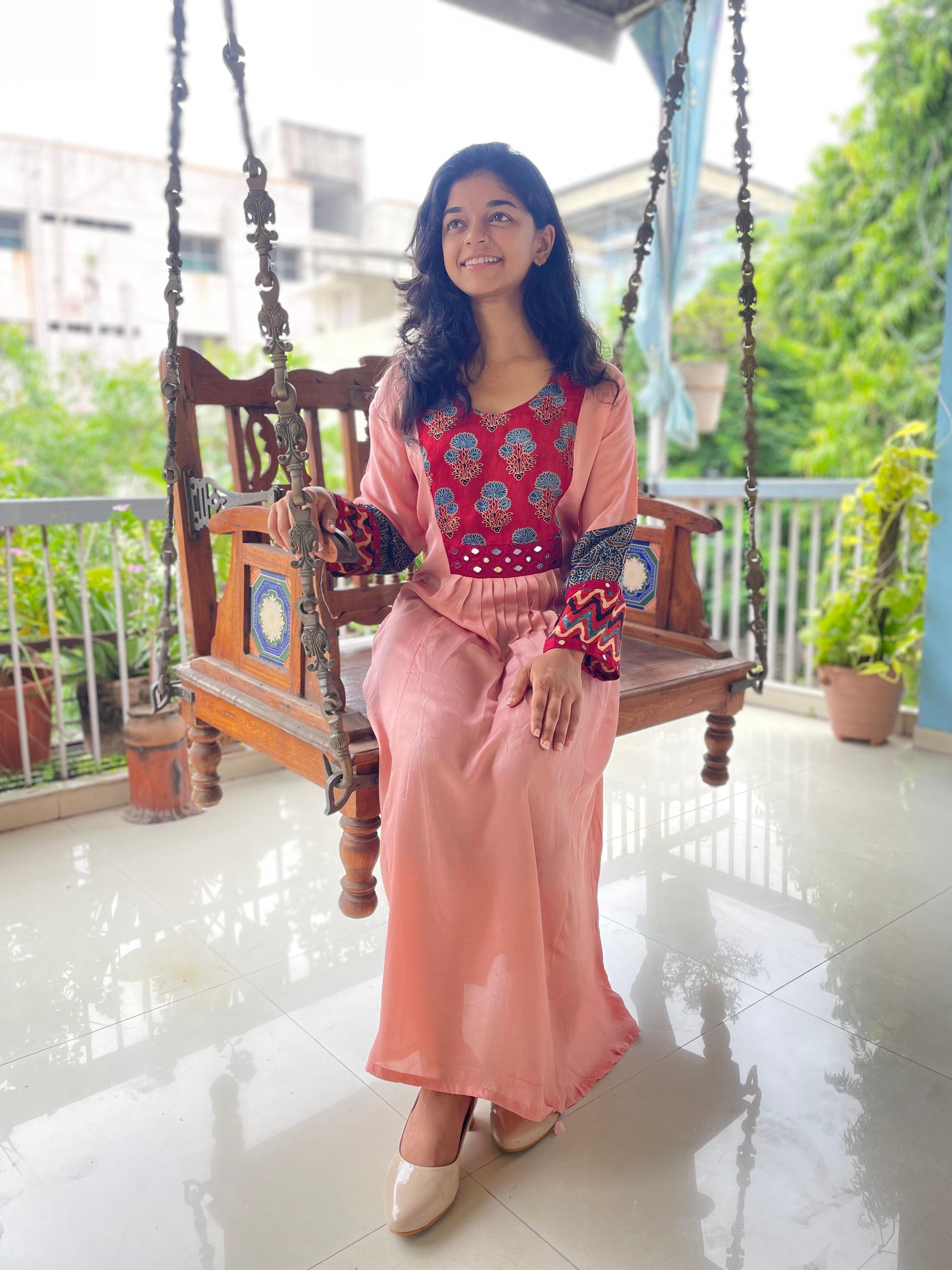Mudal silk dress